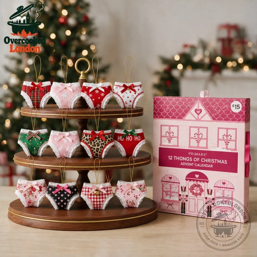 Primark 12 Thongs of Christmas Advent Calendar 12 Day Christmas Collectible Set