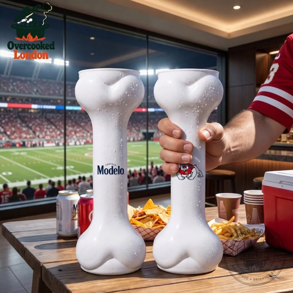 Fresno State Bulldogs Modelo Beer Bone Cup Football Stadium Giveaway