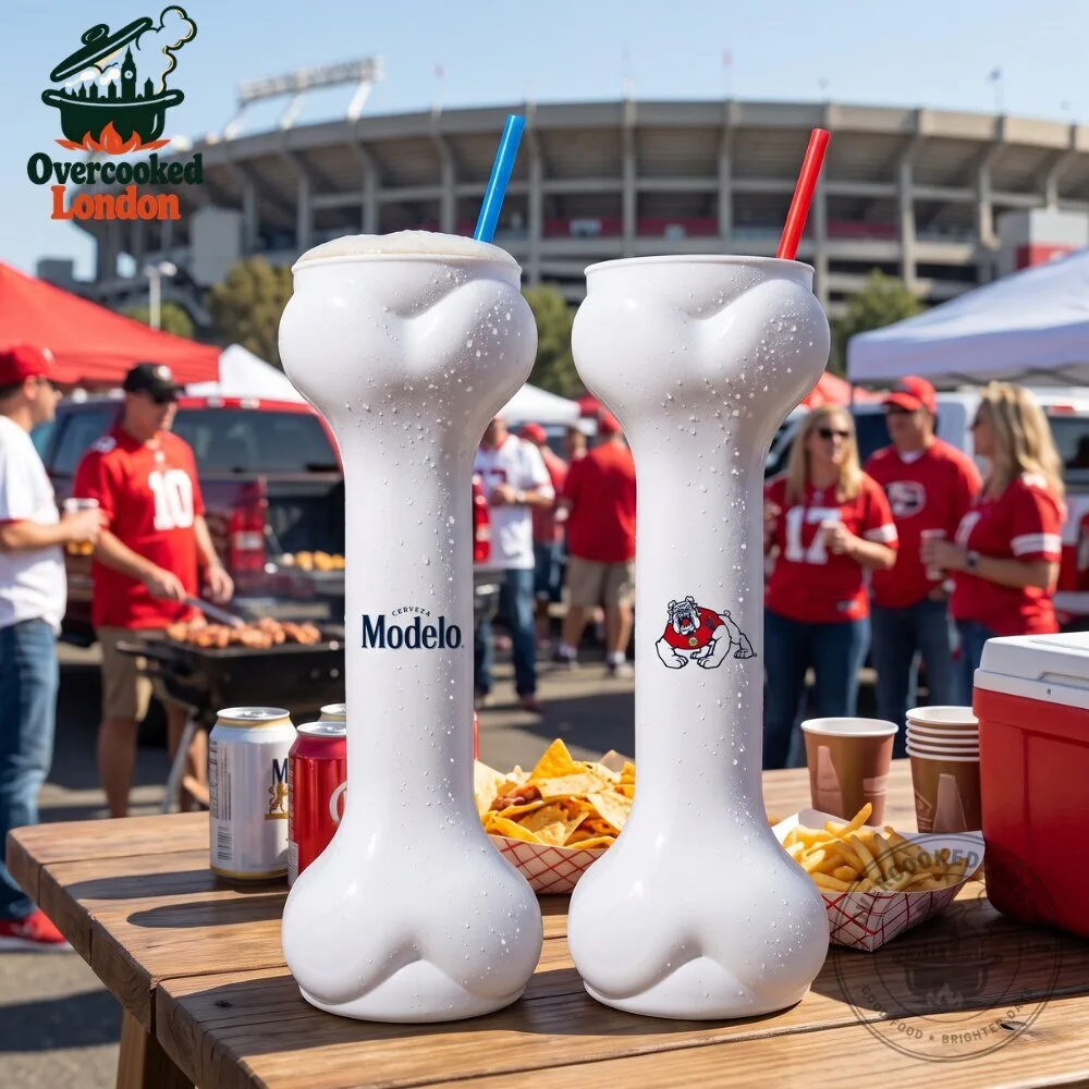Fresno State Bulldogs Modelo Beer Bone Cup Football Stadium Giveaway 4 Fresno State Bulldogs Modelo Beer Bone Cup Football Stadium Giveaway