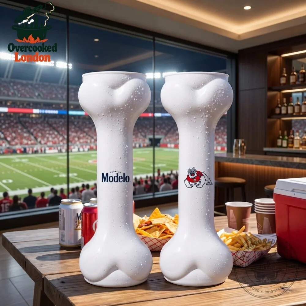 Fresno State Bulldogs Modelo Beer Bone Cup Football Stadium Giveaway 5 Fresno State Bulldogs Modelo Beer Bone Cup Football Stadium Giveaway